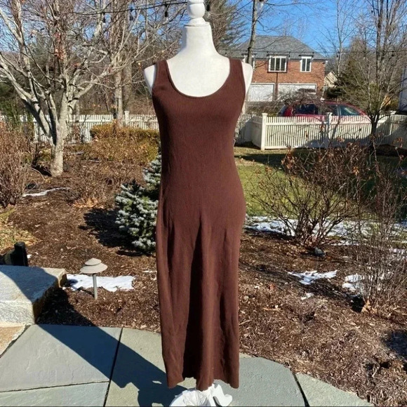 NWT Free People Blaine Set Midi Dress Sweater in Brown 2 Piece Matching XS - Picture 8 of 13
